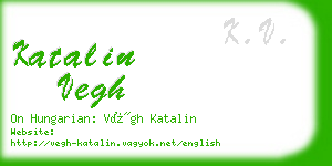 katalin vegh business card